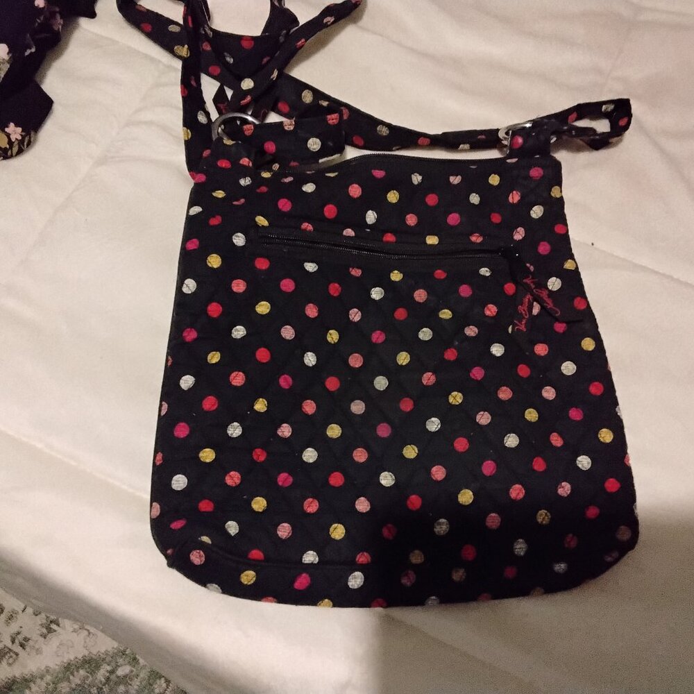 Vera Bradley black and polka dot